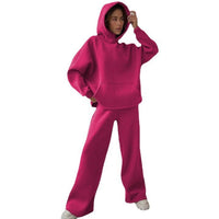 Maren Casual Trousers with Oversized in Fuchsia