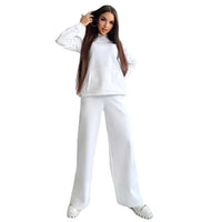 Maren Casual Trousers with Oversized in White