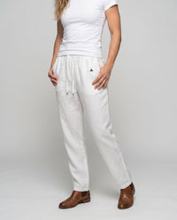 Maren Linen Trousers with Elastic Waist
