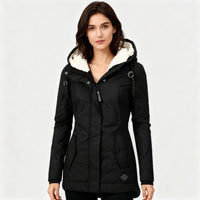 Maren Warm Jacket with Hood in Black