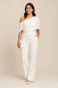 Margaret | Chic One-Shoulder Tailored Jumpsuit