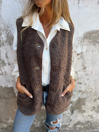 Margot Vest in Coffee