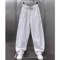 Mariana Comfortable Trousers with Pockets in Light Grey