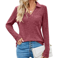 Mariana Elegant Sweater in Wine Red