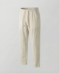 Mariana Linen Joggers in Khaki