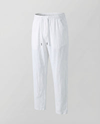 Mariana Linen Joggers in White