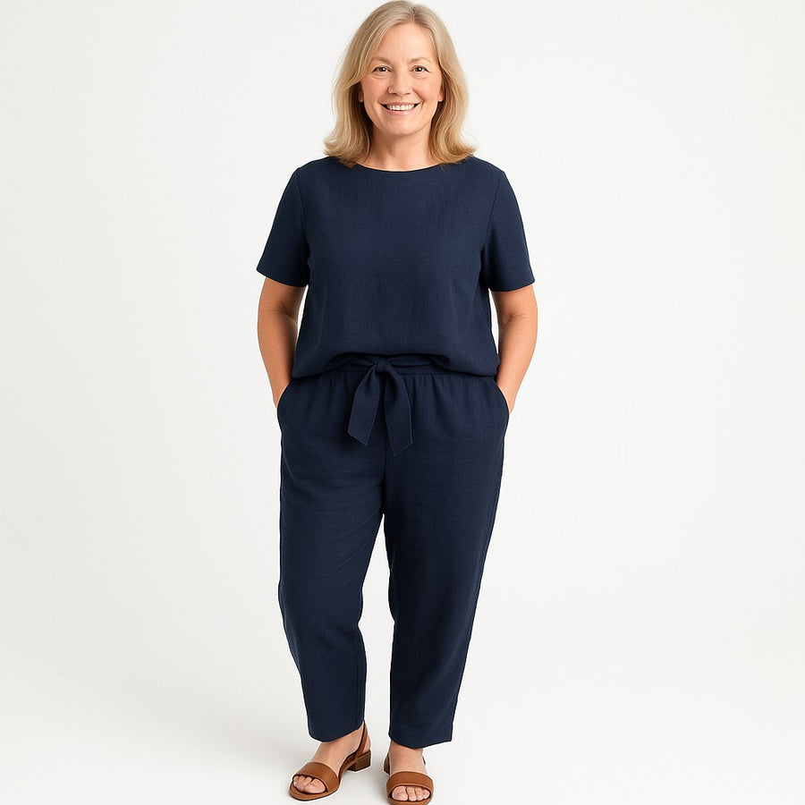 Marilyn™ Elegant Women’s Summer 2-Piece Set in Blue