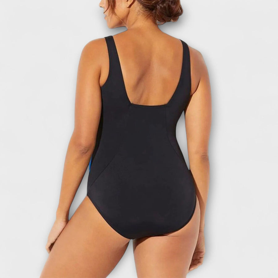 Marina Tidal Glow Swimsuit in Pink-Black