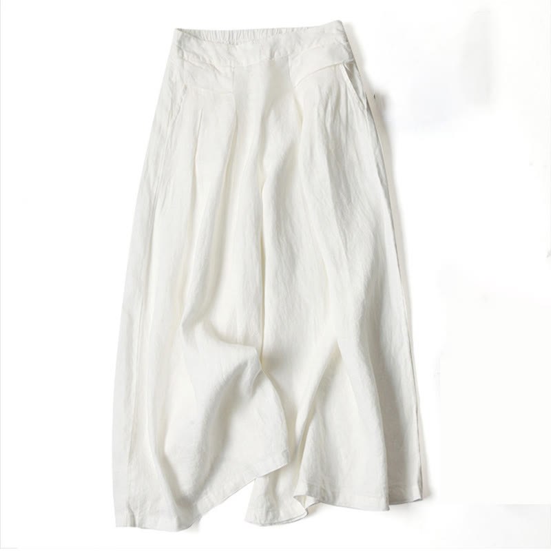 Marisa™ Wide-Leg Relaxed Pants in White
