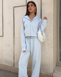 Marisol Casual Trousers in Sky Blue