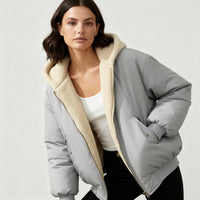 Marisol Jacket with Oversized in Grey