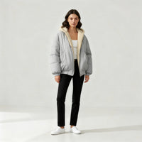 Marisol Jacket with Oversized in Grey
