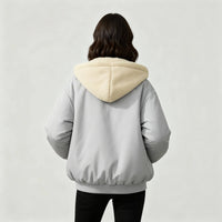 Marisol Jacket with Oversized in Grey