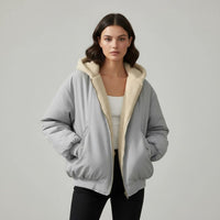 Marisol Jacket with Oversized in Grey