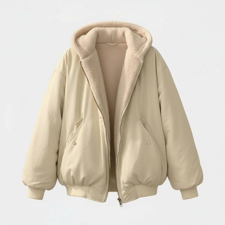 Marisol Jacket with Oversized in White
