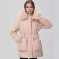 Marisol Parka with Hood in Beige