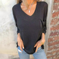 Marisol Sweater with V-Neck in White