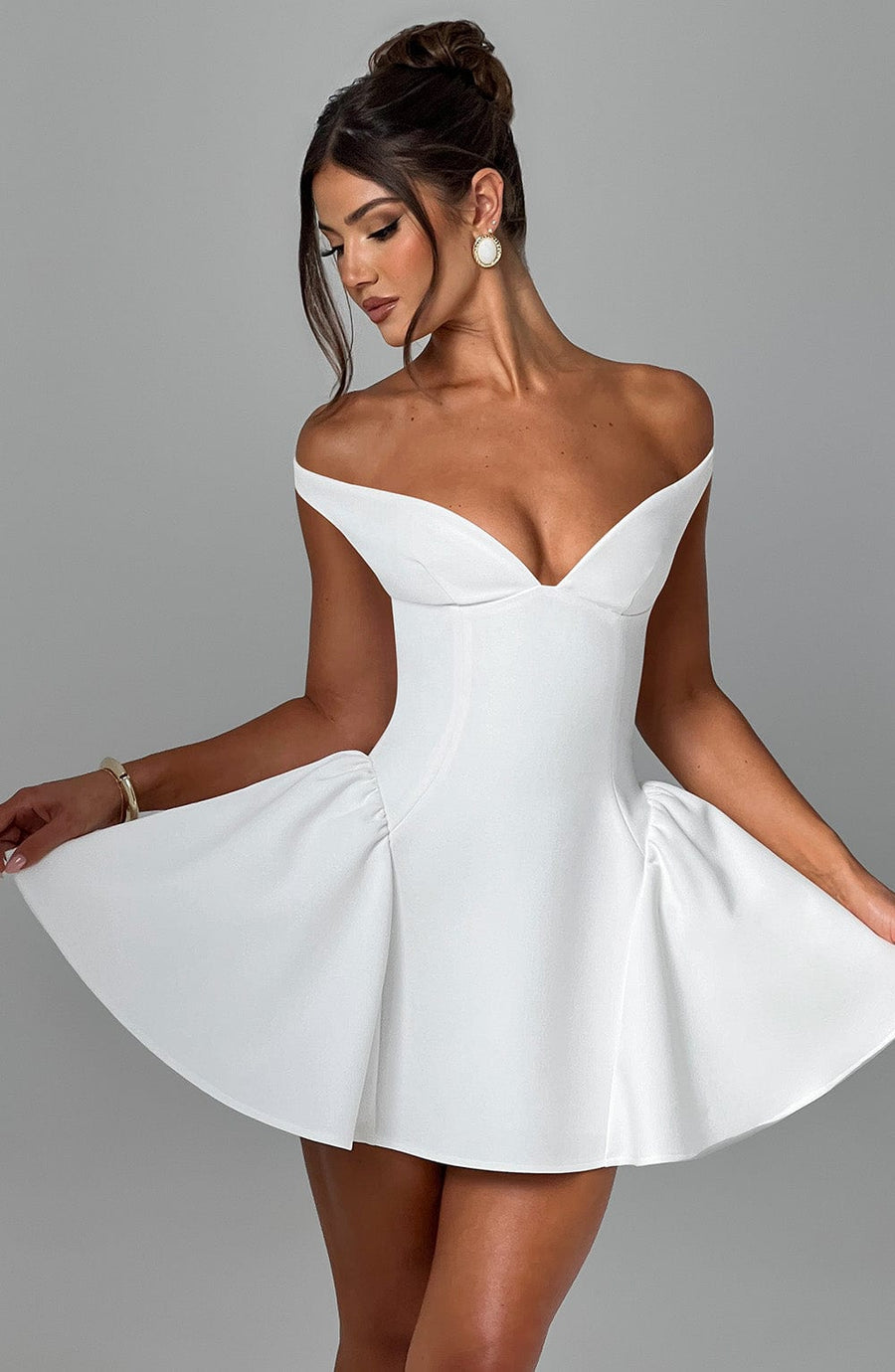 Bellamy Mini Dress – Ivory