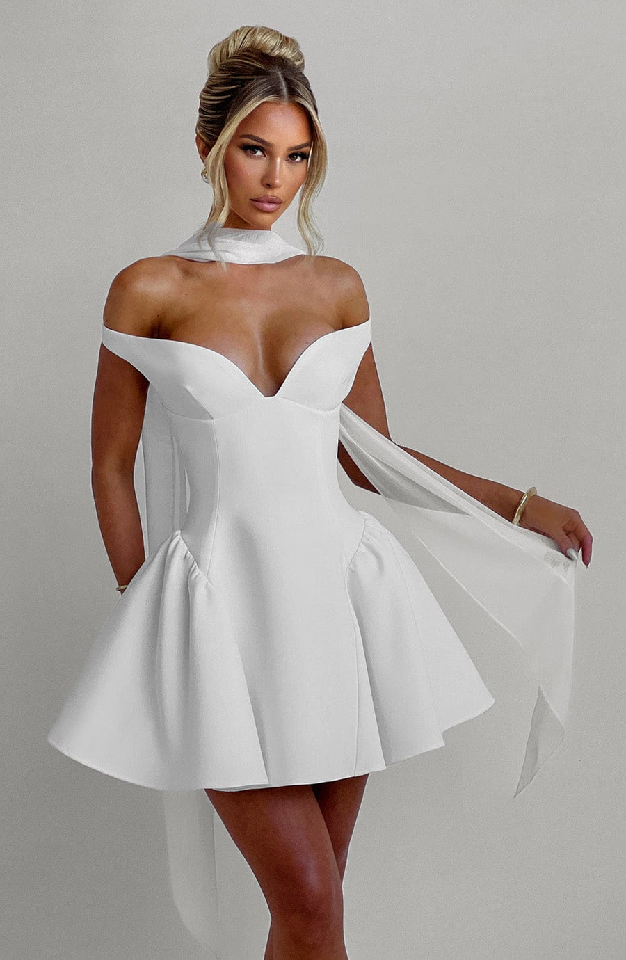 Bellamy Mini Dress – Ivory
