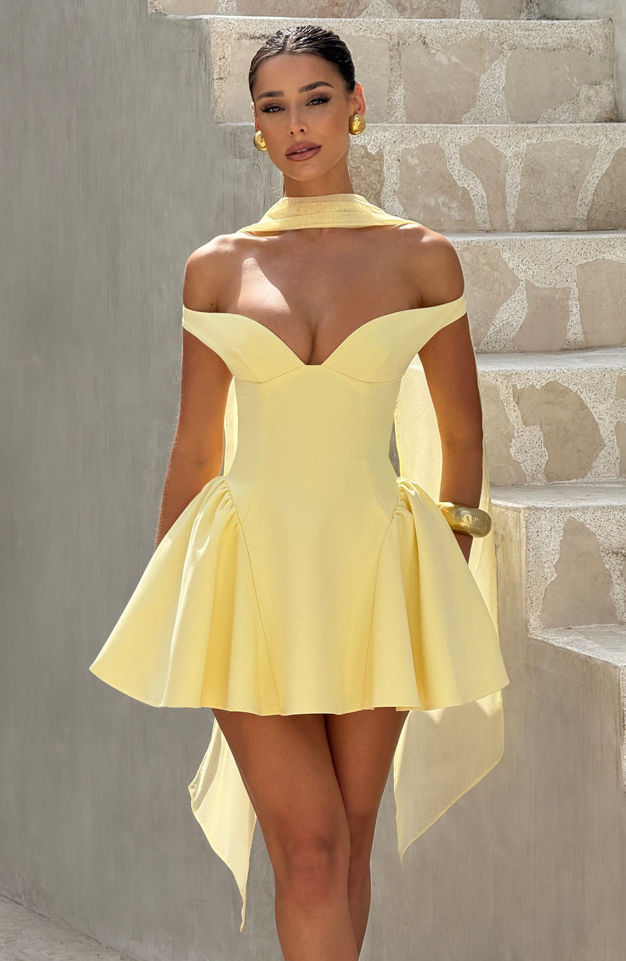 Bellamy Mini Dress – Lemon