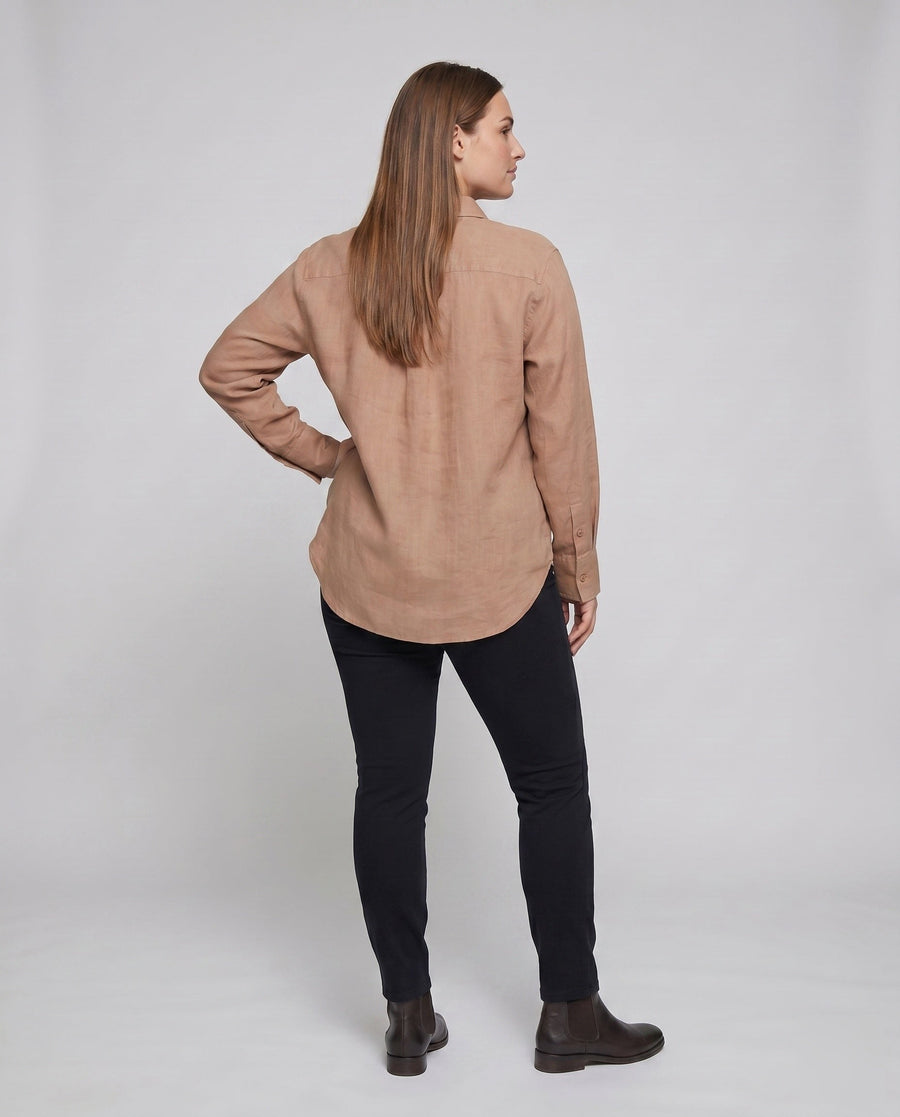 Marlowe Casual Linen Blouse with Oversized