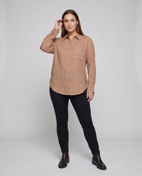 Marlowe Casual Linen Blouse with Oversized
