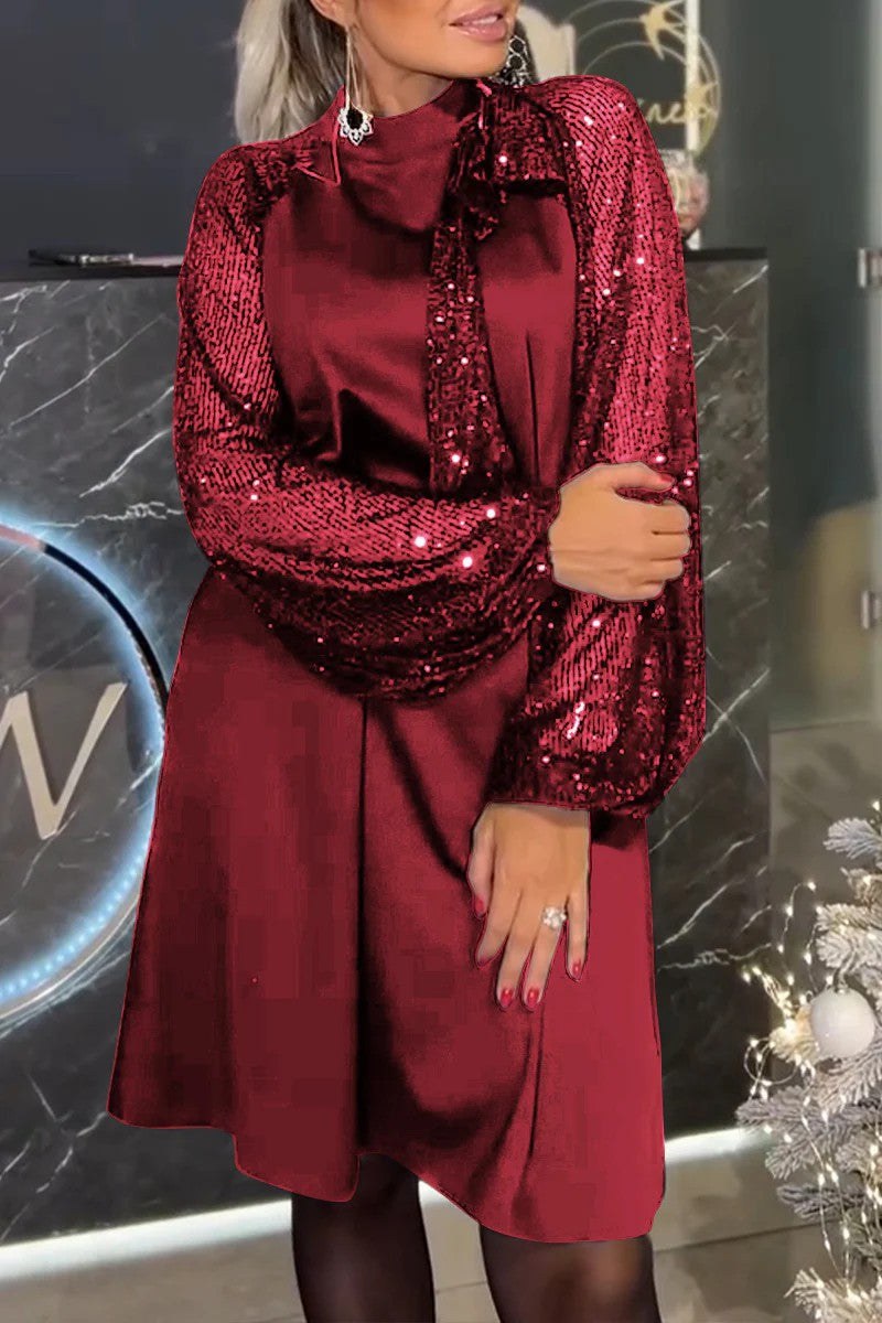 Marlowe Elegant Dress in Red