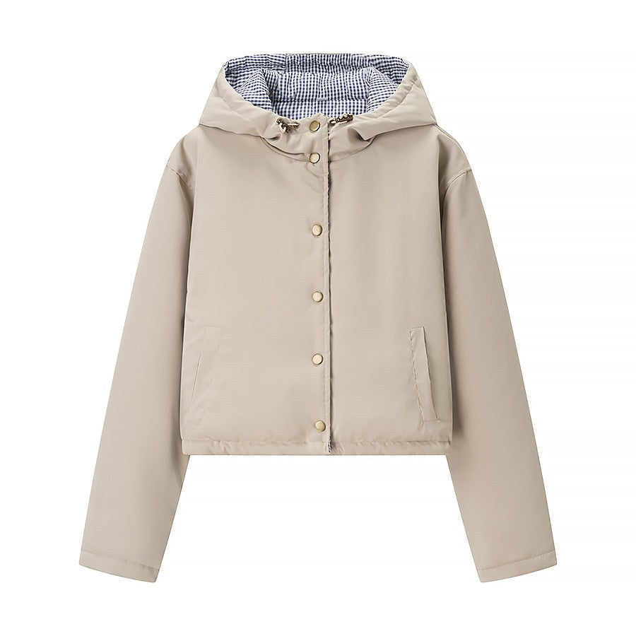 Marlowe Jacket with Hood in Grey