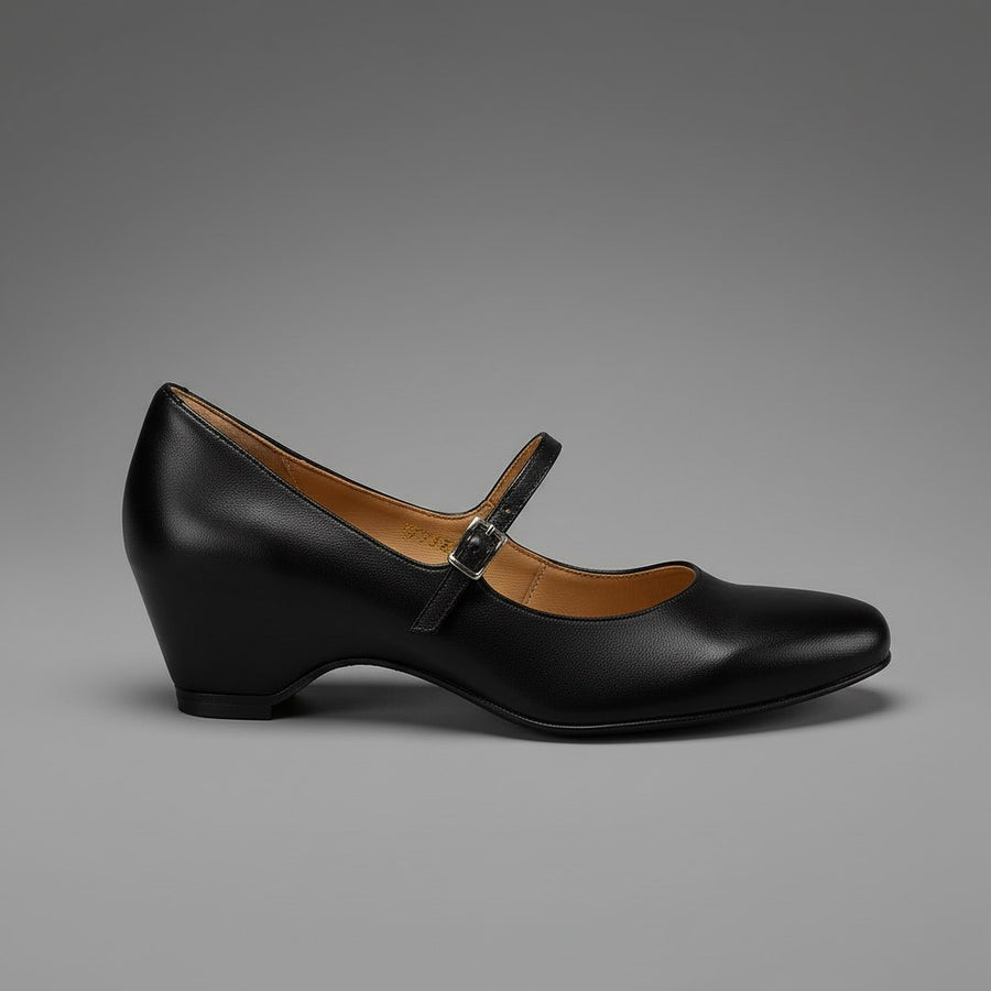 Marlowe Mary Jane Pump in Charcoal