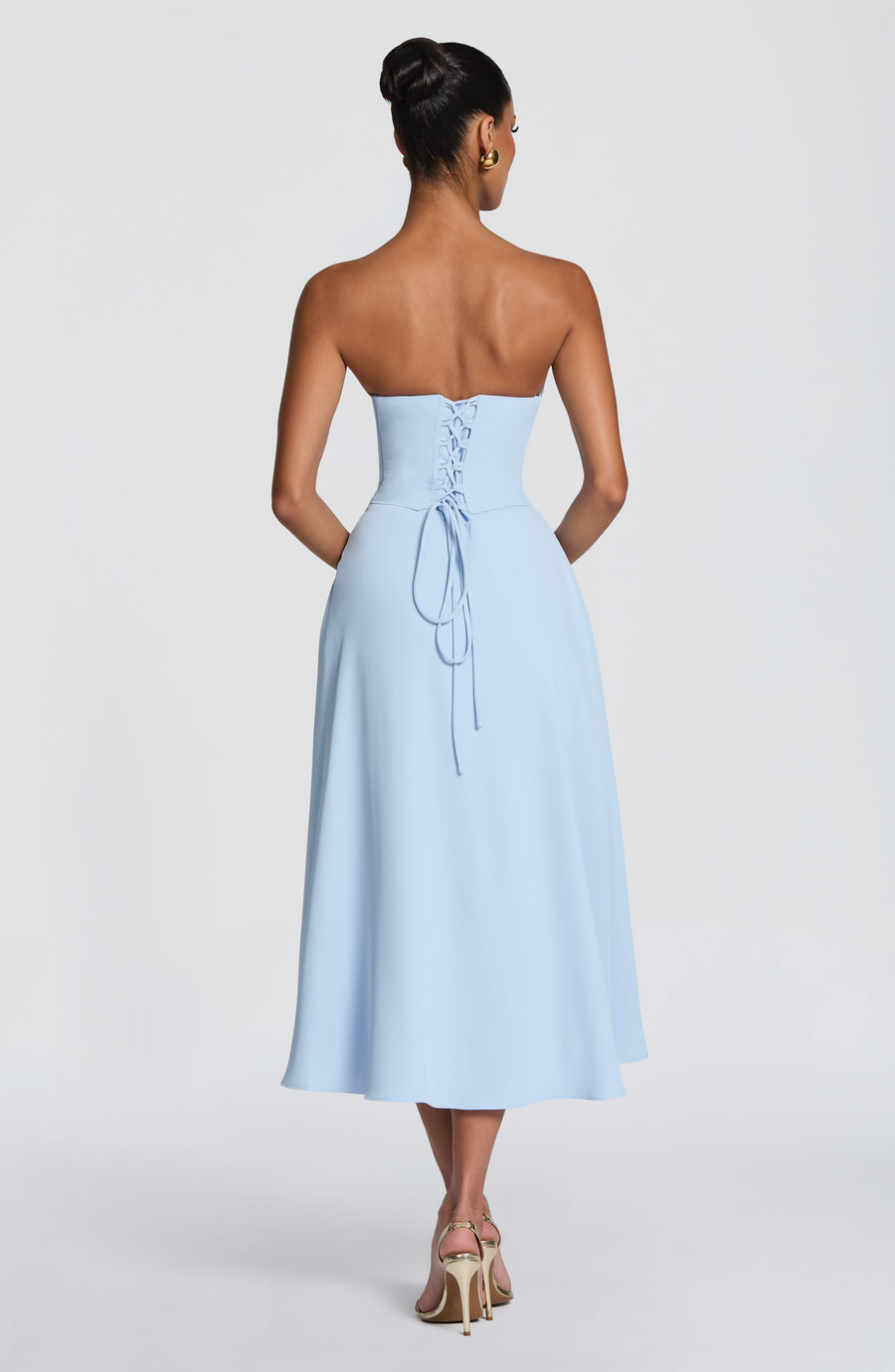 Isla Midi Dress – Glacier Blue