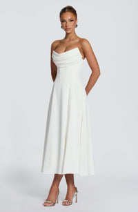 Isla Midi Dress – Ivory