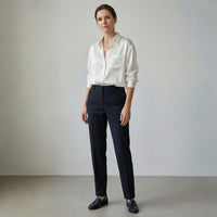 Marlowe Women's Long Sleeve Button-Up Blouse in White
