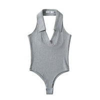 Marta Bodysuit in Light Grey