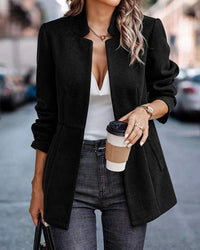 Marta Elegant Knit Cardigan in Black