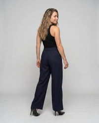 Marta Elegant Linen Trousers with Pleated