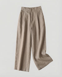 Marta Linen Trousers in Mustard