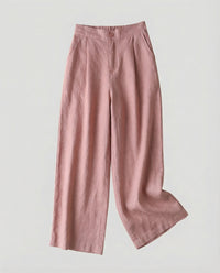 Marta Linen Trousers in Pink