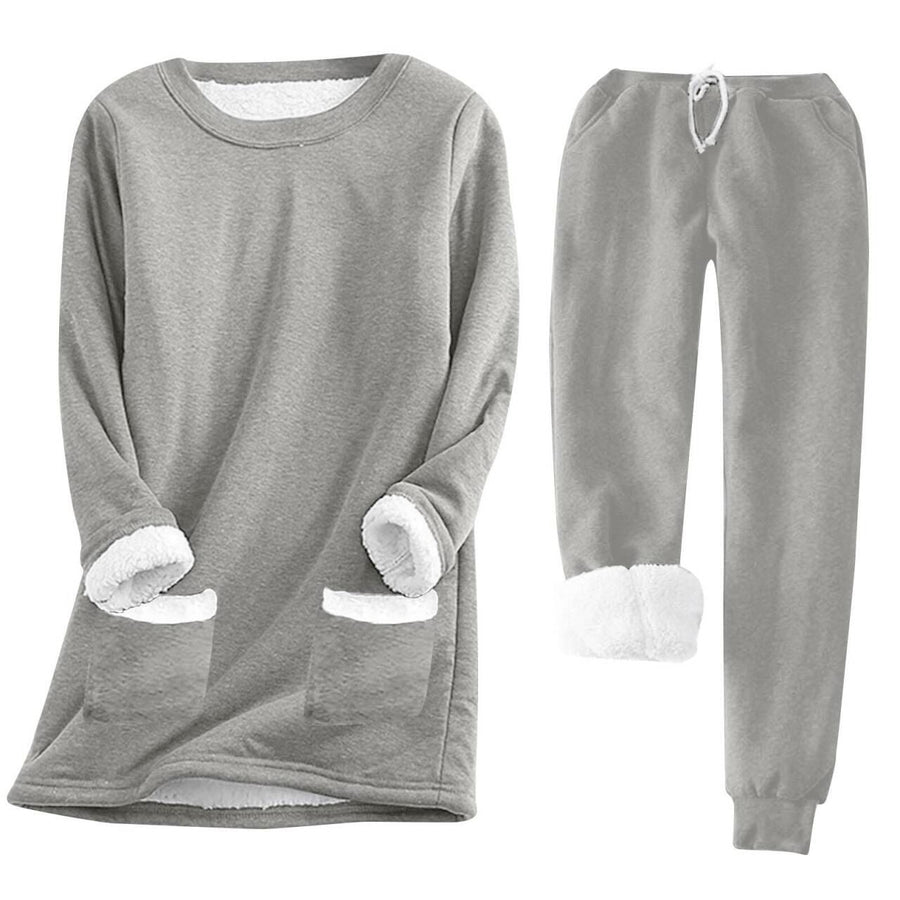 Marta Suit with Pockets in Grey