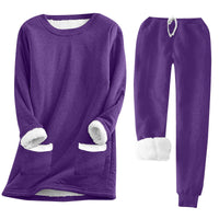 Marta Suit with Pockets in Purple