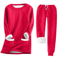 Marta Suit with Pockets in Red