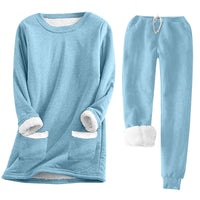 Marta Suit with Pockets in Sky Blue