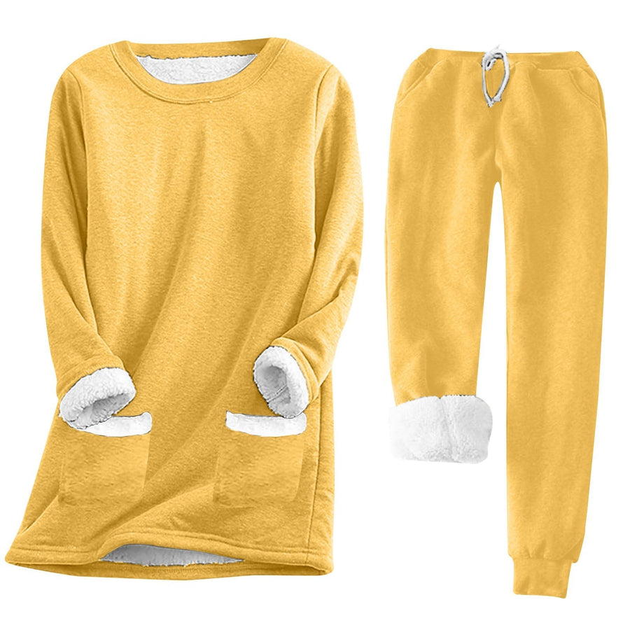 Marta Suit with Pockets in Yellow