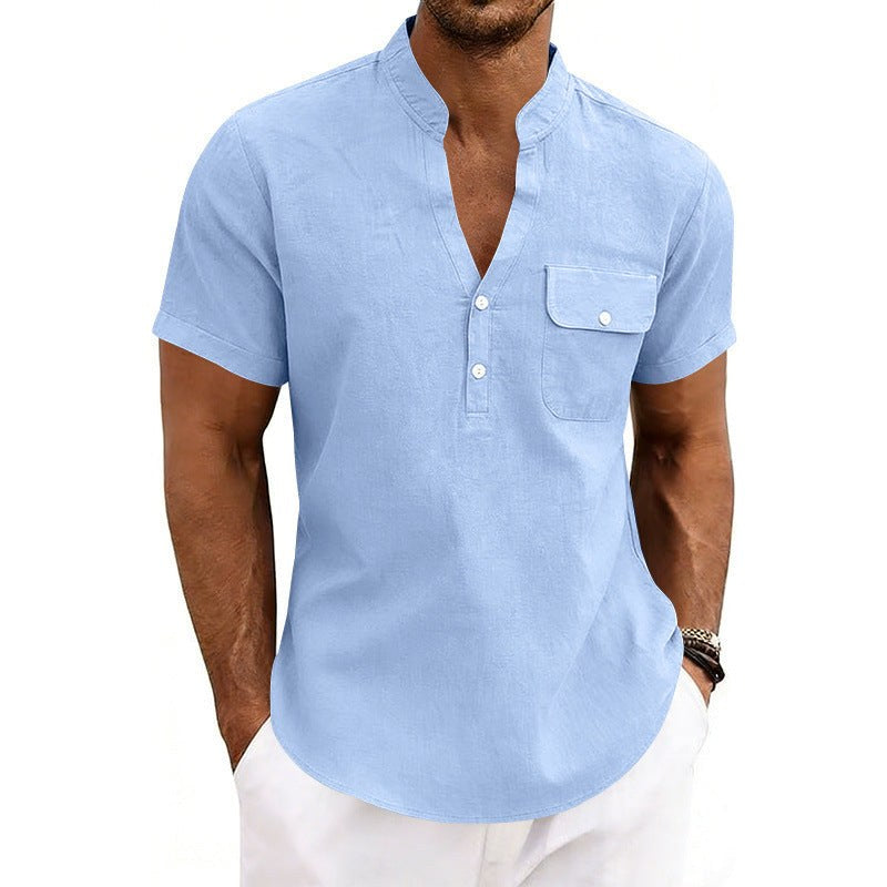 Mathis Lightweight Shirt in Light Blue