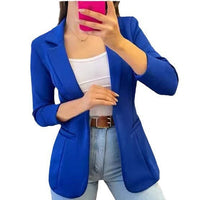 Matilda Elegant Blazer with Pockets and Fitted in Yellow