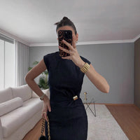 Matilda Elegant Denim Midi Dress
