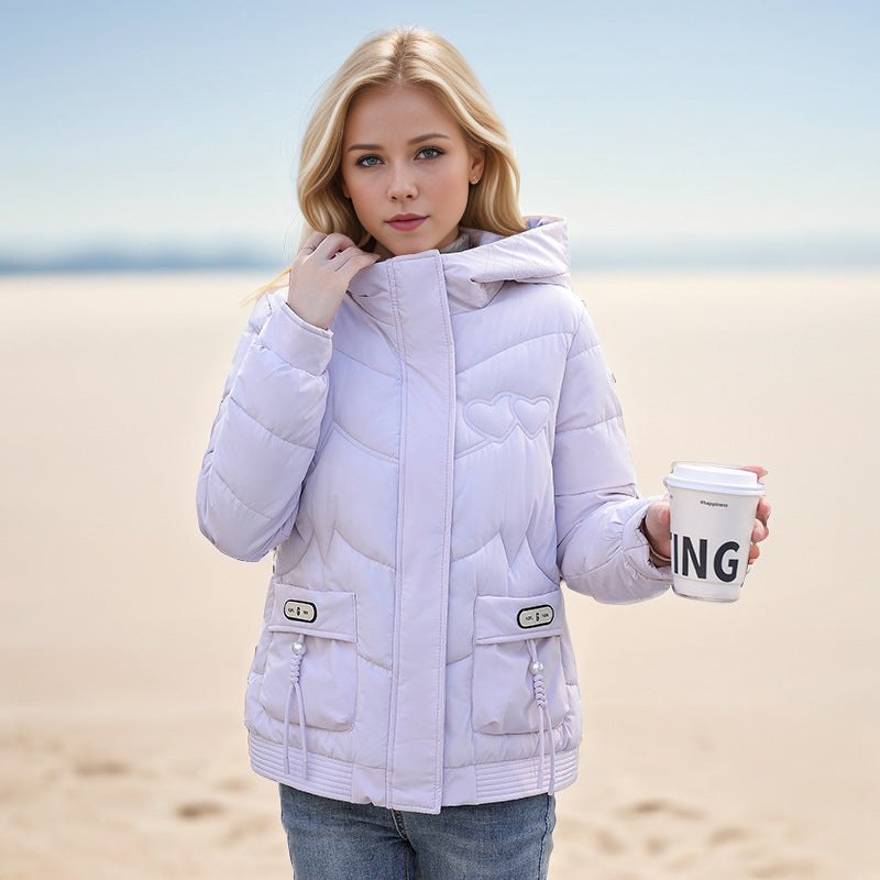 Matilda Jacket with Pockets and Hood in Purple