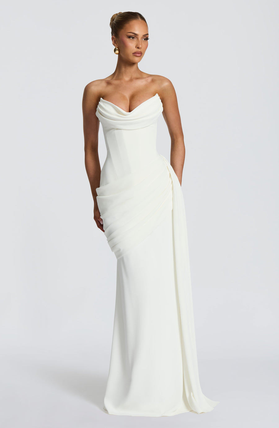 Halle Maxi Dress – Ivory