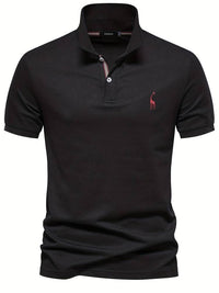 Matteo Casual Cotton Shirt in Black