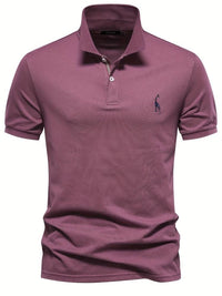 Matteo Casual Cotton Shirt in Burgundy
