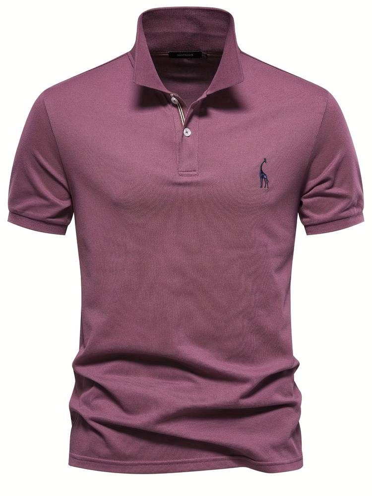 Matteo Casual Cotton Shirt in Burgundy